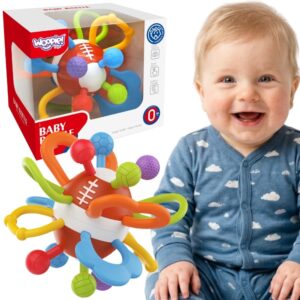 WOOPIE BABY Rattle Teether Sensory Ball for Babies Educational 0+ Soft