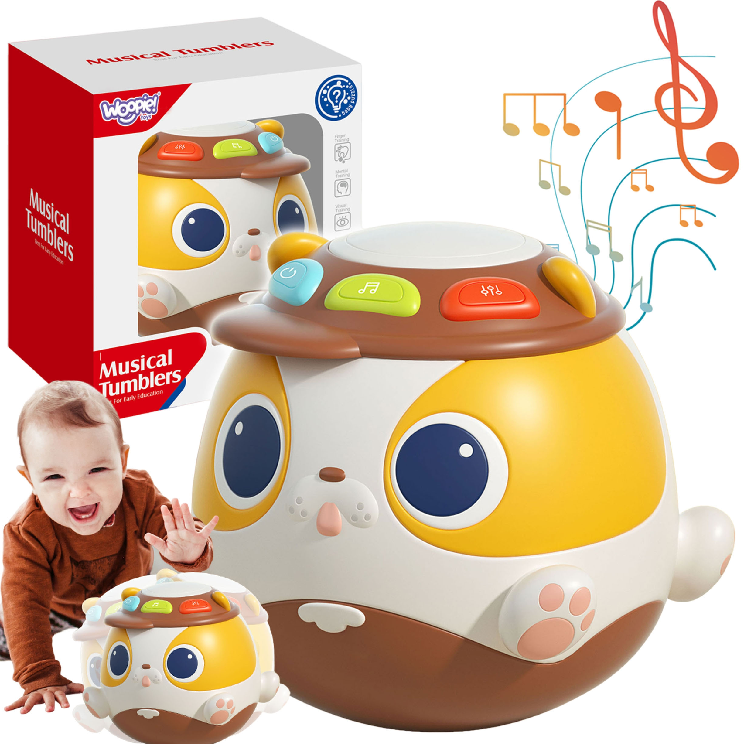 WOOPIE BABY Interactive Playing Ball Dog Musical Educational Toy