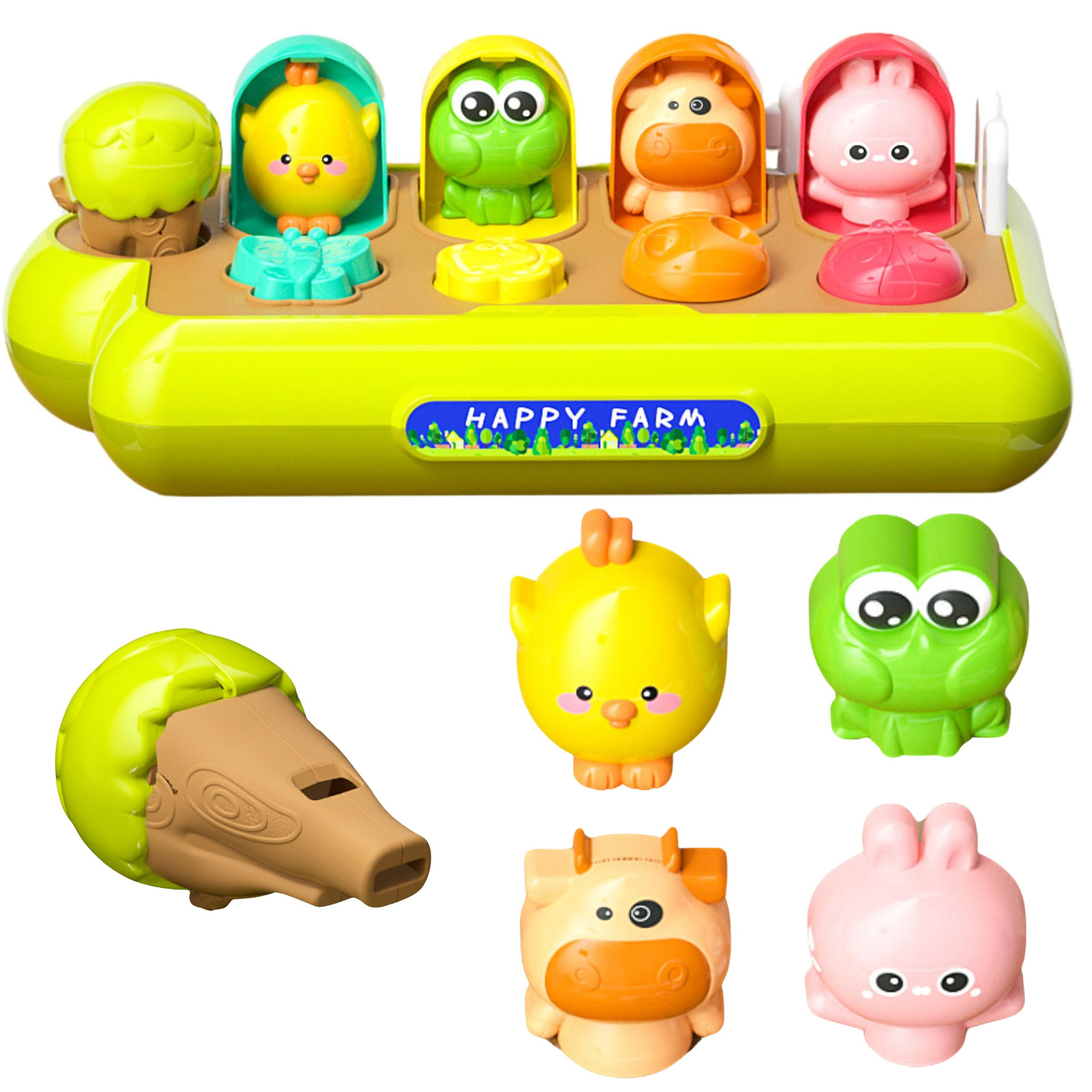 WOOPIE BABY Educational Toy Pop-Up Animals Happy Farm
