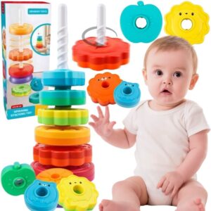 WOOPIE BABY Educational Pyramid Twisted Animal Tower