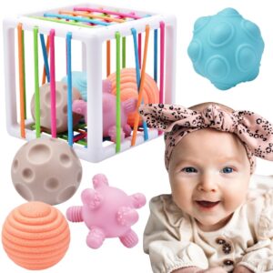WOOPIE BABY Flexible Sensory Cube Sorter for Children Crazy Shapes 5 pcs.