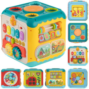 WOOPIE BABY Multifunctional Montessori Activity Cube 6-in-1 – 18m+