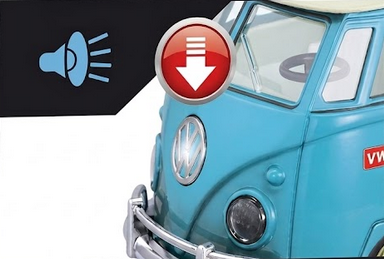 WOOPIE Classic Surf Bus Car with Lights and Sound Model 1:14 - Slika 6