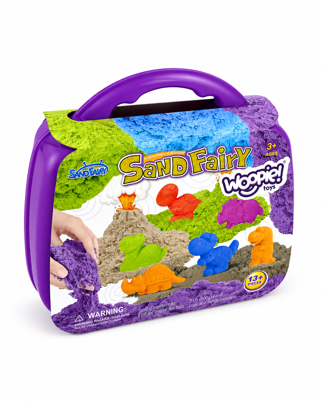 WOOPIE Kinetic Sand Set Dinosaurs 13 pcs - Slika 8