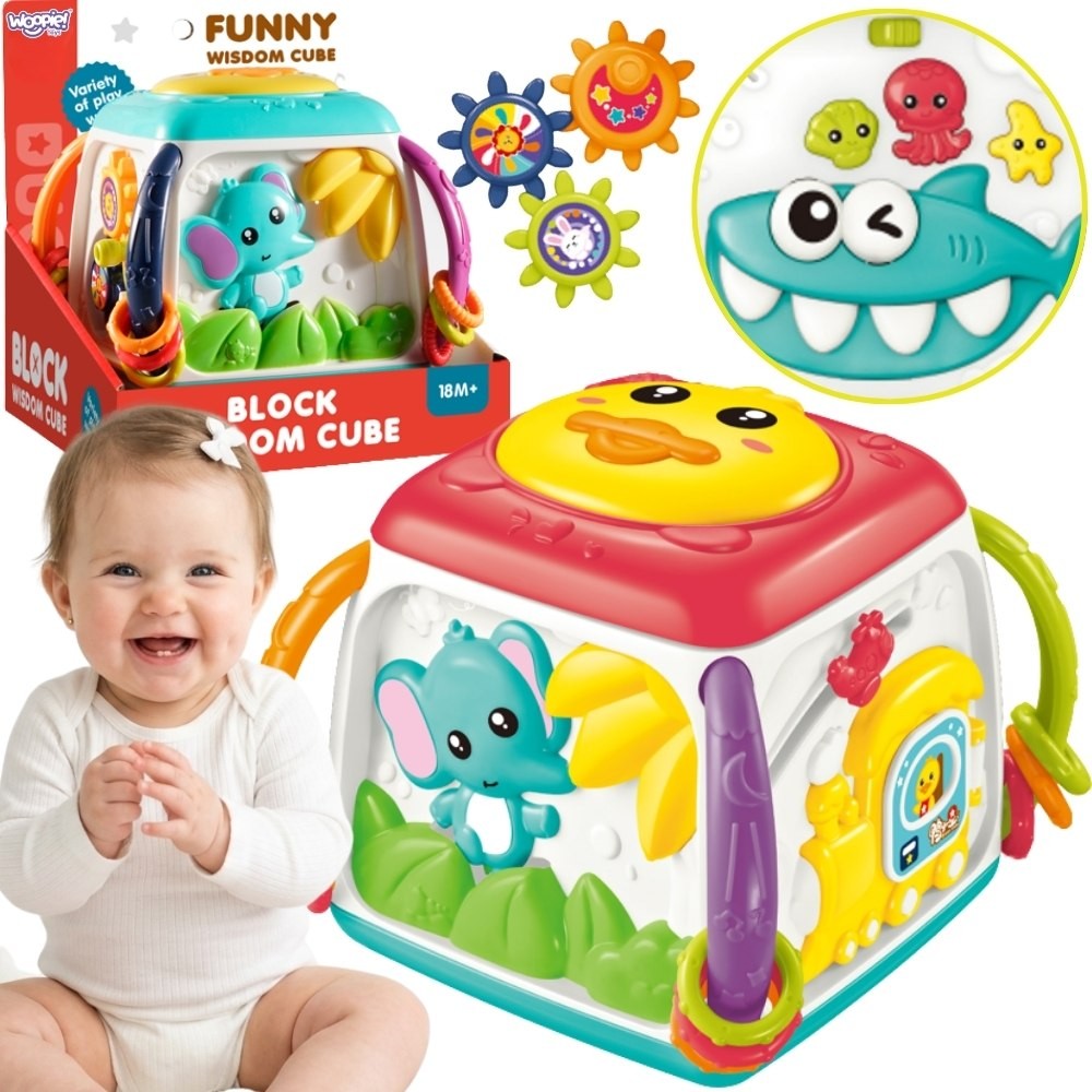 WOOPIE BABY Interactive Multifunctional Educational Cube 18m+