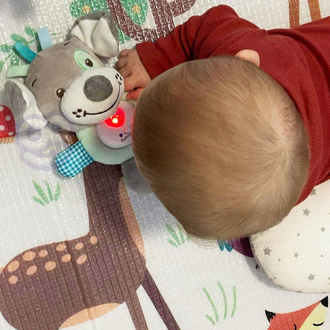 WOOPIE BABY Interactive Plush Toy for Babies with Light and Sound Sleeping Dog - Slika 2