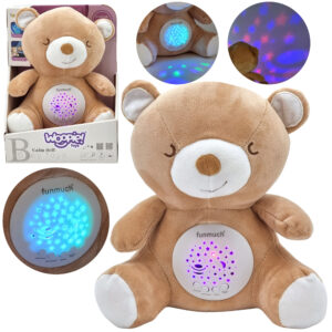 WOOPIE BABY 2-in-1 Teddy Bear Sleeping Toy Projector – 10 Lullabies