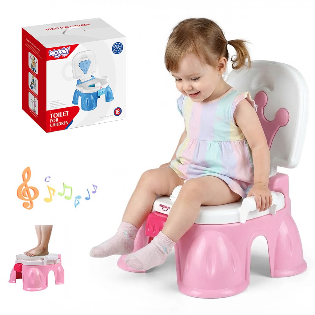 WOOPIE BABY First Potty for Children with Music 3in1 Chair Step