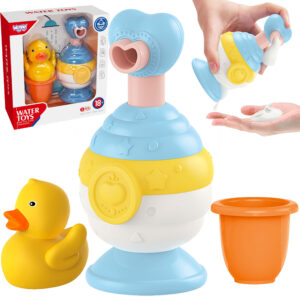 WOOPIE BABY Bath Toys Cup + Duck + Soap Dispenser Set