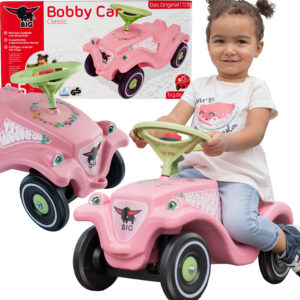 BIG Bobby Car Classic Flower Pink Ride-On