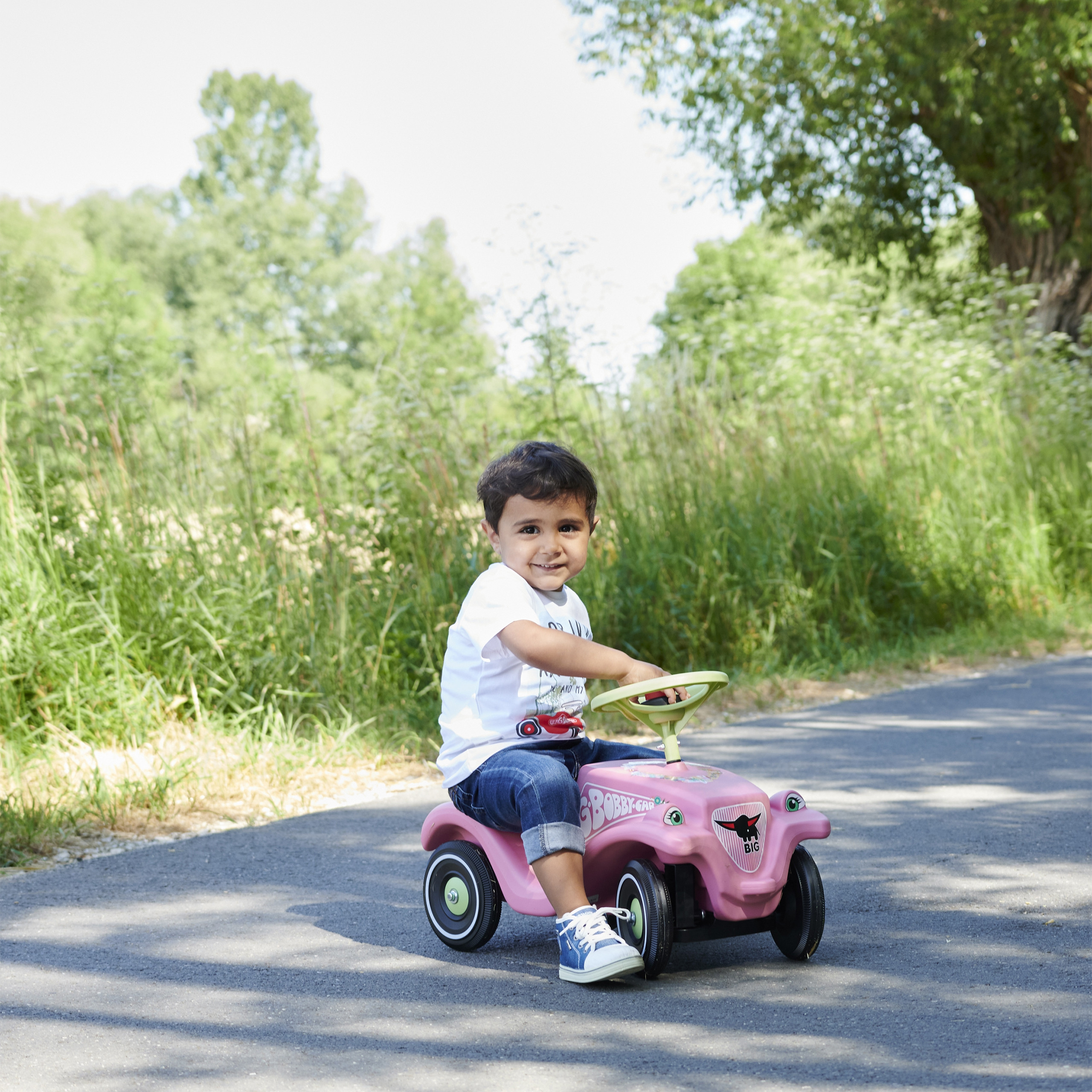 BIG Bobby Car Classic Flower Pink Ride-On - Slika 2