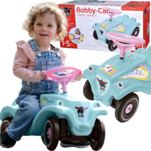 BIG Bobby Car Classic Ride-On with Horn Unicorn