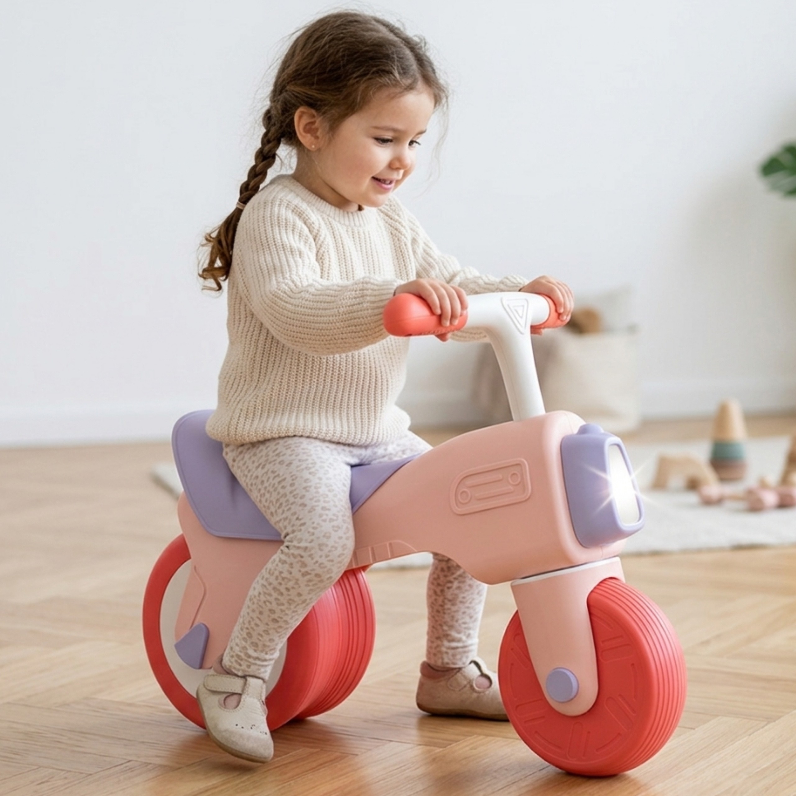 WOOPIE Balance Bike Ride-On Sound 18m+ Pink - Slika 2