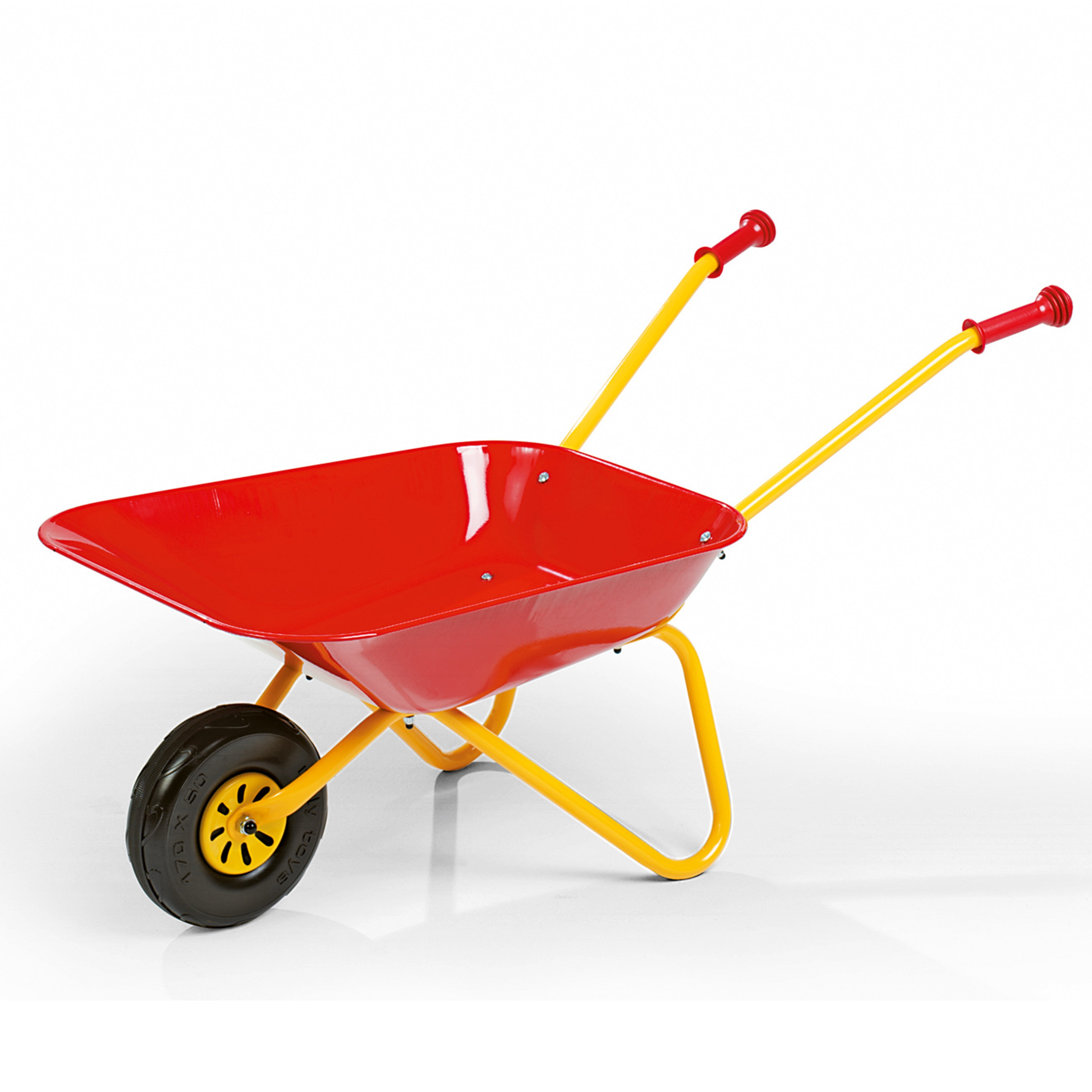 Rolly Toys red metal wheelbarrow for children