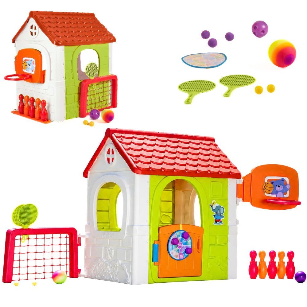 FEBER Activity House 6-in-1 Multifunctional Playhouse with Games Included - Slika 2