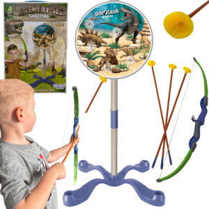 WOOPIE Little Archer Set Dinosaurs Bow Arrows Shield 32 pcs.