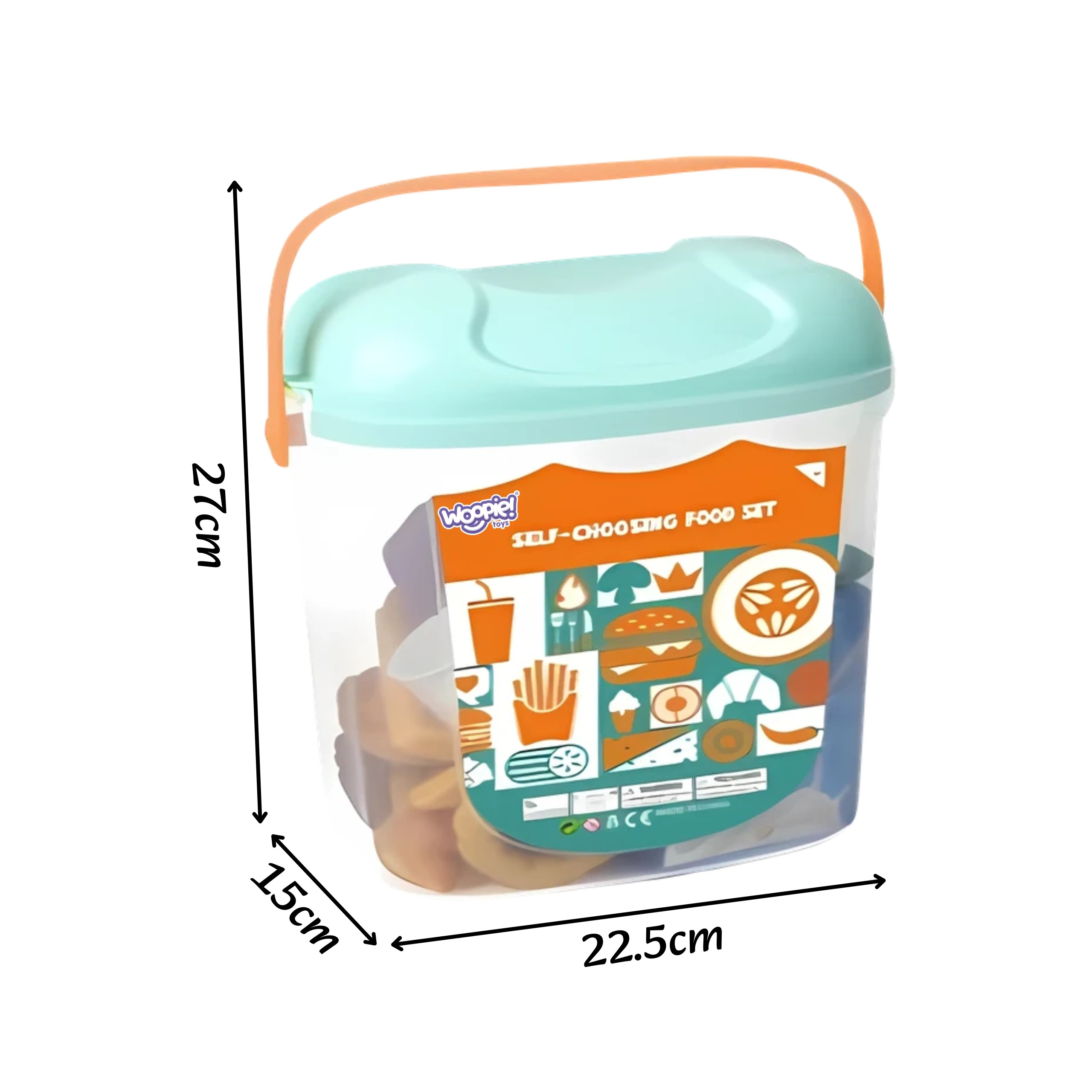 WOOPIE Little Confectioner's Set Sweets and Desserts in a Bucket 40 pcs. - Slika 7