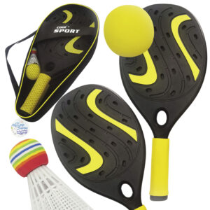 WOOPIE Rocket with Foam Ball and Shuttlecock – Beach and Garden Set