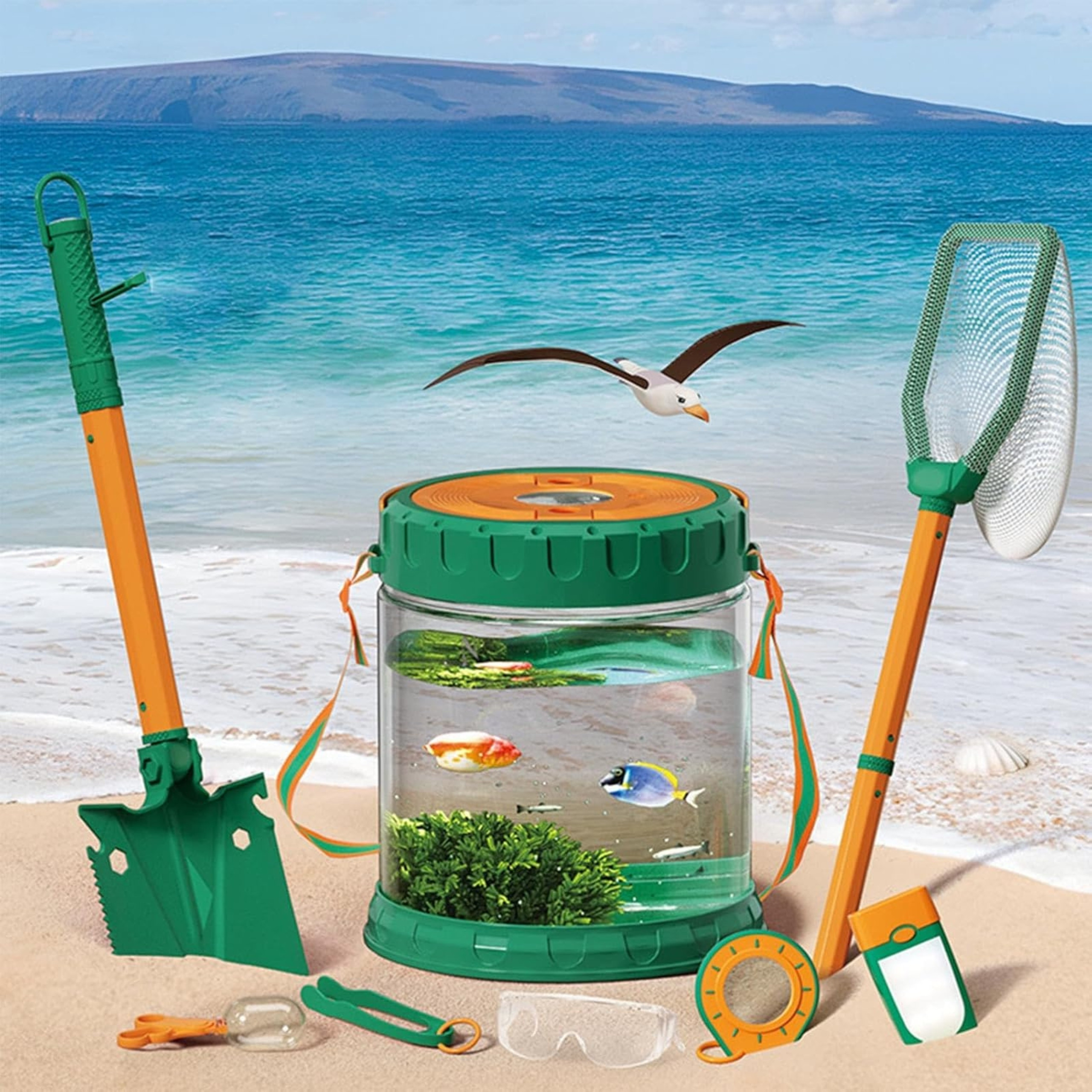 WOOPIE Discovery Little Nature Explorer Set Insect Net Butterfly Fish Container - Slika 2
