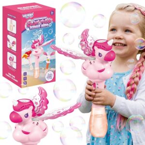 WOOPIE Bubble Machine Unicorn Gun Soap Bubble Machine Wand