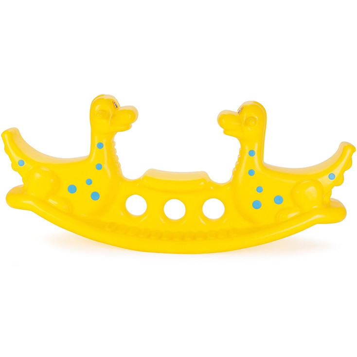 WOOPIE Multi-Person Dino Rocker Balance Swing Yellow
