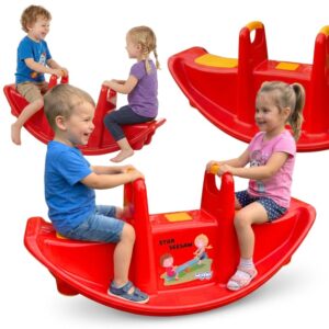 WOOPIE Multi-Person Rocker STAR Balance Swing Red