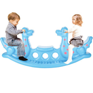 WOOPIE Dino Rocker Balance Swing Light Blue