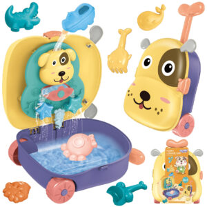 WOOPIE 3-in-1 Sandbox Set, Suitcase, Dog, Water Table