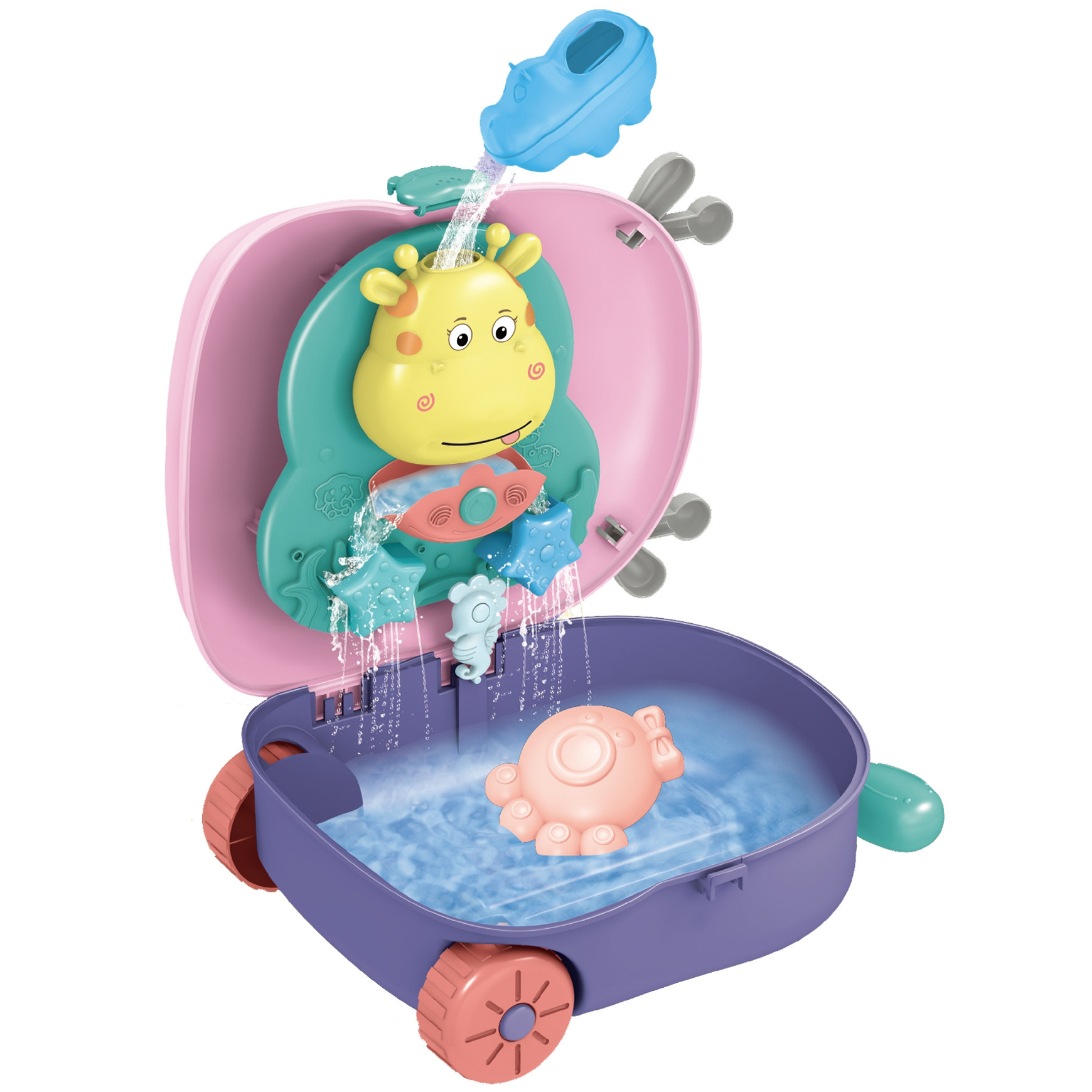 WOOPIE 3-in-1 Sandbox Set: Deer Suitcase + Water Toy - Slika 2