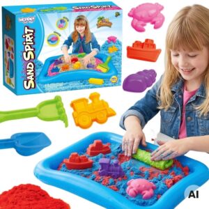 Woopie Kinetic Sand Magic Pool Set Molds Accessories 3+