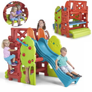 FEBER Playground with Slide and Wood House Table