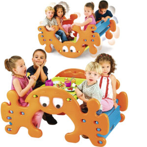 FEBER 2in1 Large Picnic Table – Ghost Rocker Swing