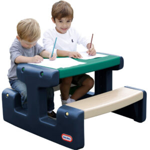 Little Tikes Blue and Green Kids’ Picnic Table for the Garden