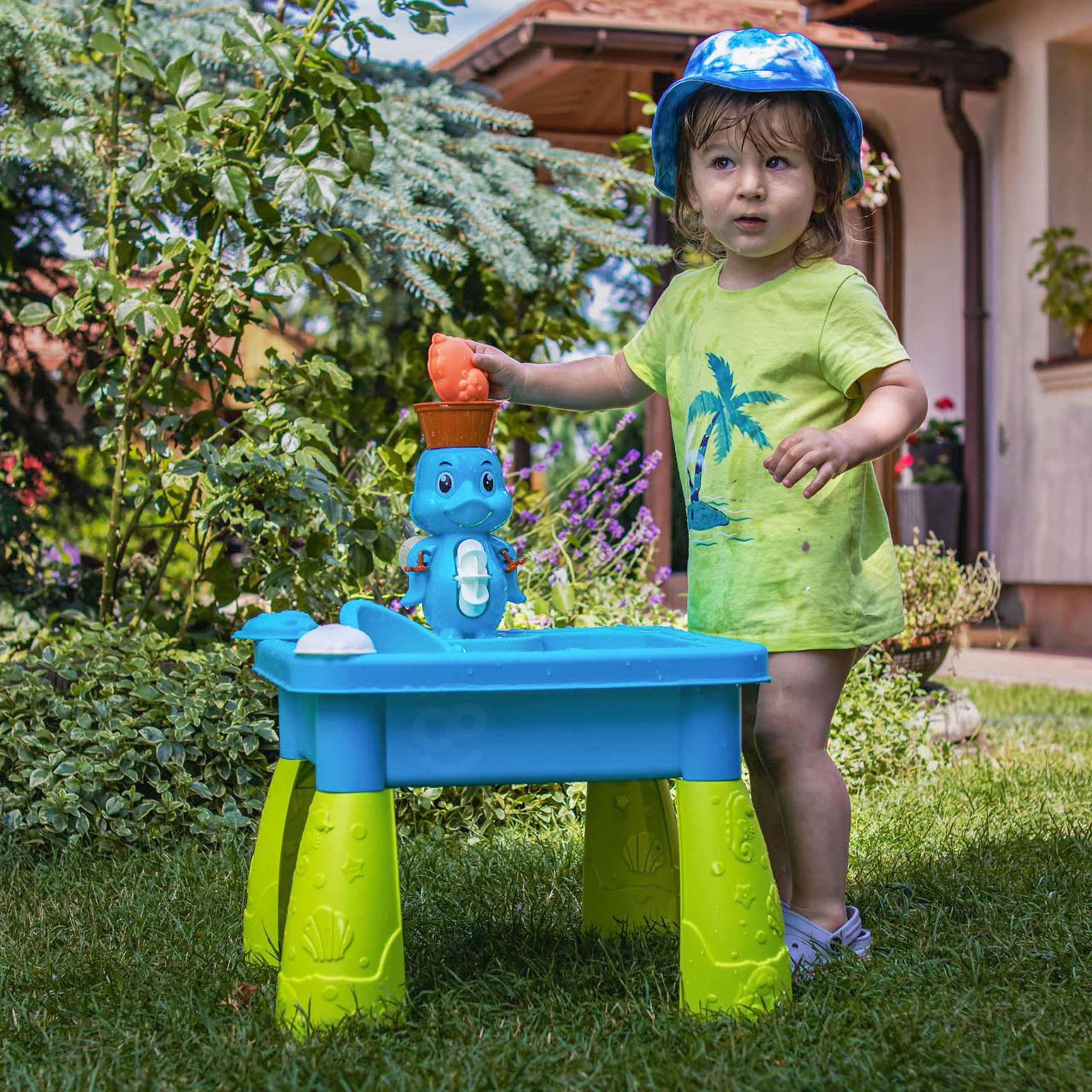WOOPIE Water Table Sandbox 2 in 1 For Kids Garden Toys - Slika 2