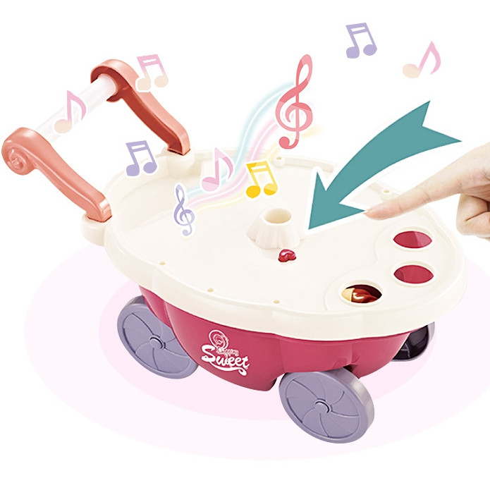 WOOPIE Food Truck Confectionery Trolley Ice Cream Sweets Stand Sound Light + 36 Accs - Slika 3