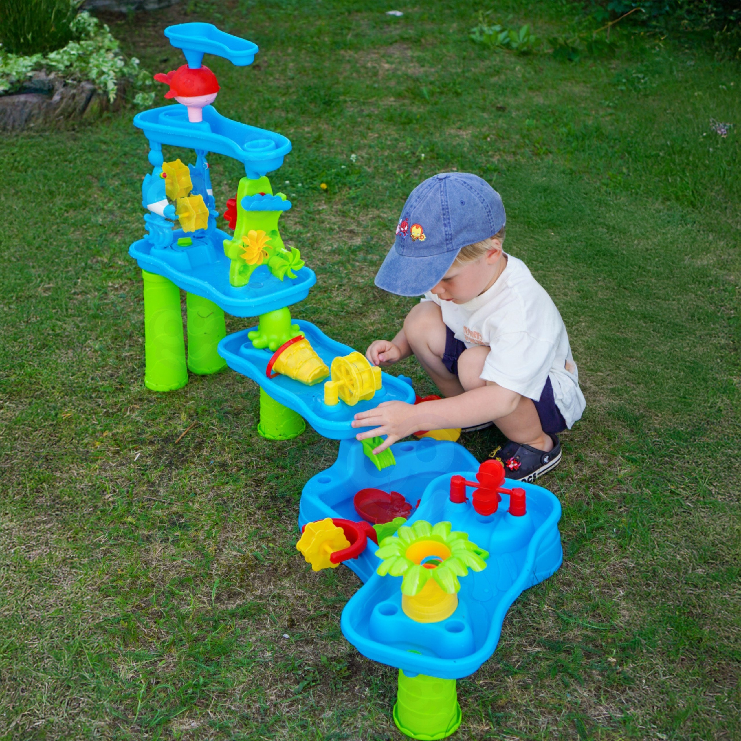 WOOPIE Huge Aquapark Water Table 6 in 1 Sandbox Waterfall Water Track 6-level Modular - Slika 2