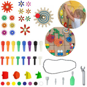 MASTERKIDZ Accessory Set Mix Pins Screws Tools 352 pcs.