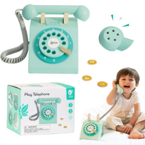 CLASSIC WORLD Classic Wooden Telephone for Children 4 pcs.