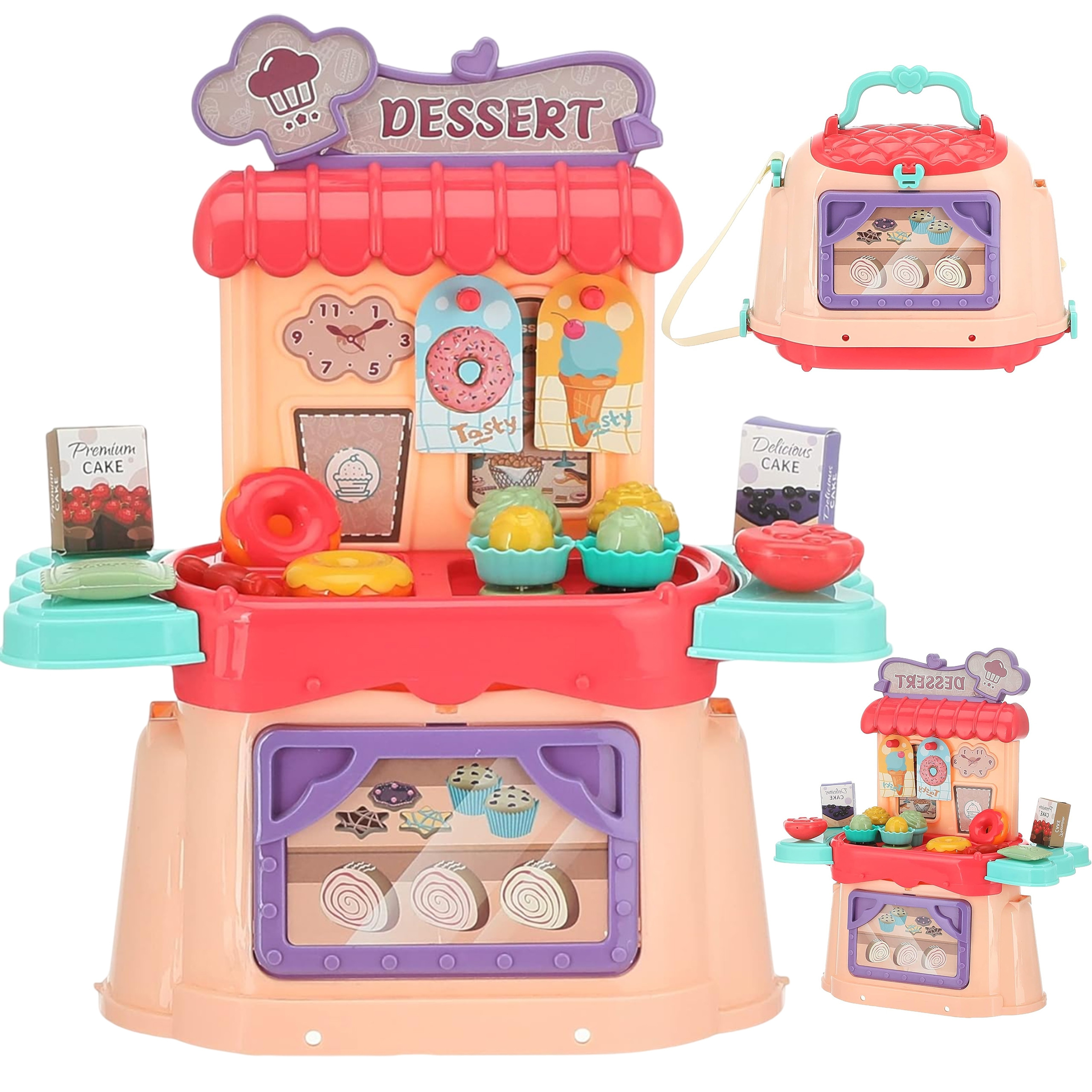 WOOPIE Ice Cream Parlor Confectionery Suitcase Backpack Ice Cream Shop 3in1 Set 25 pcs. - Slika 4