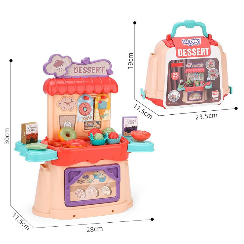 WOOPIE Ice Cream Parlor Confectionery Suitcase Backpack Ice Cream Shop 3in1 Set 25 pcs. - Slika 8