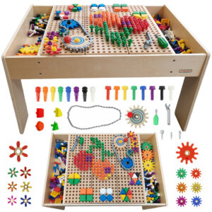 MASTERKIDZ drveni edukativni stolić + STEM WALL dodaci