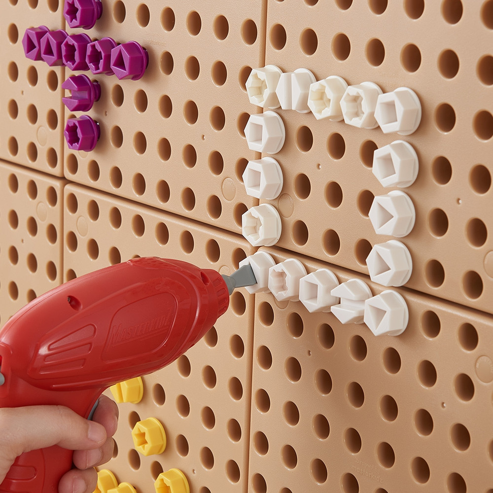 MASTERKIDZ Colorful Screws 5 Shapes for STEM Creative Board 512 Pieces Mix Colors - Slika 3