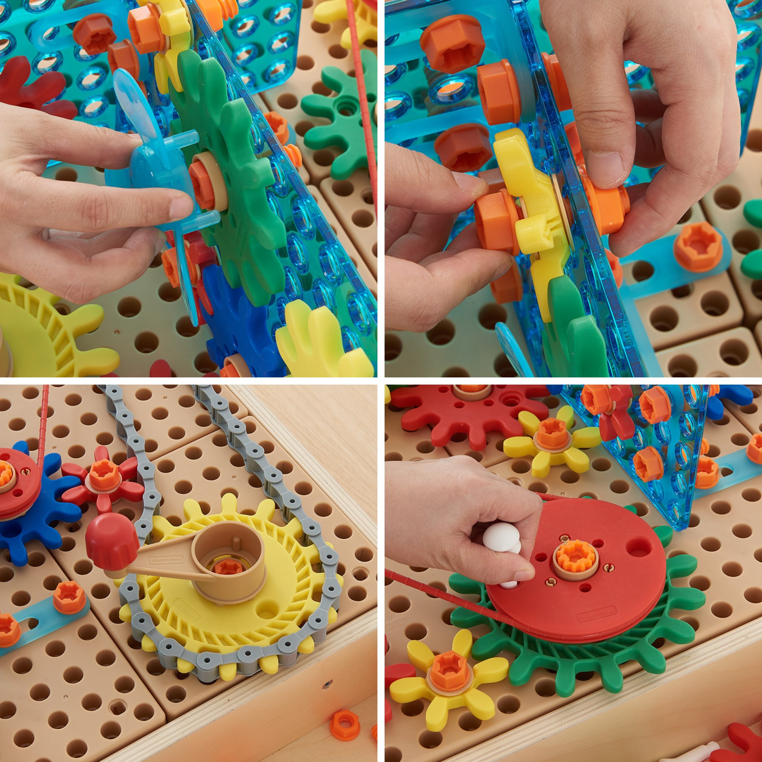 MASTERKIDZ Mixed Gears Accessory Set for STEM Wall Panels 198 pcs. - Slika 5
