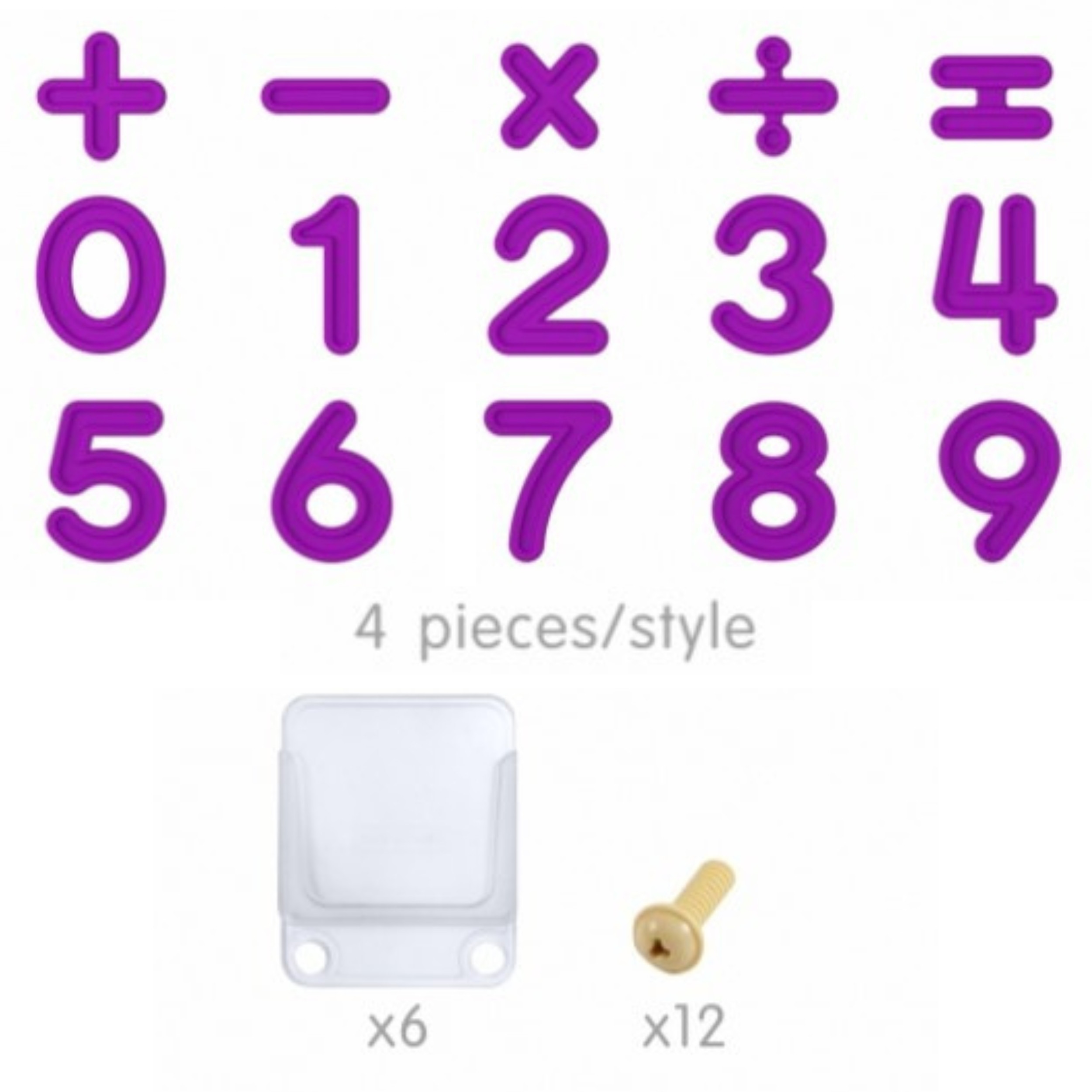 MASTERKIDZ Set of Numbers and Symbols for Learning Counting and Mathematics for STEM Wall Panels 82 pcs. - Slika 6