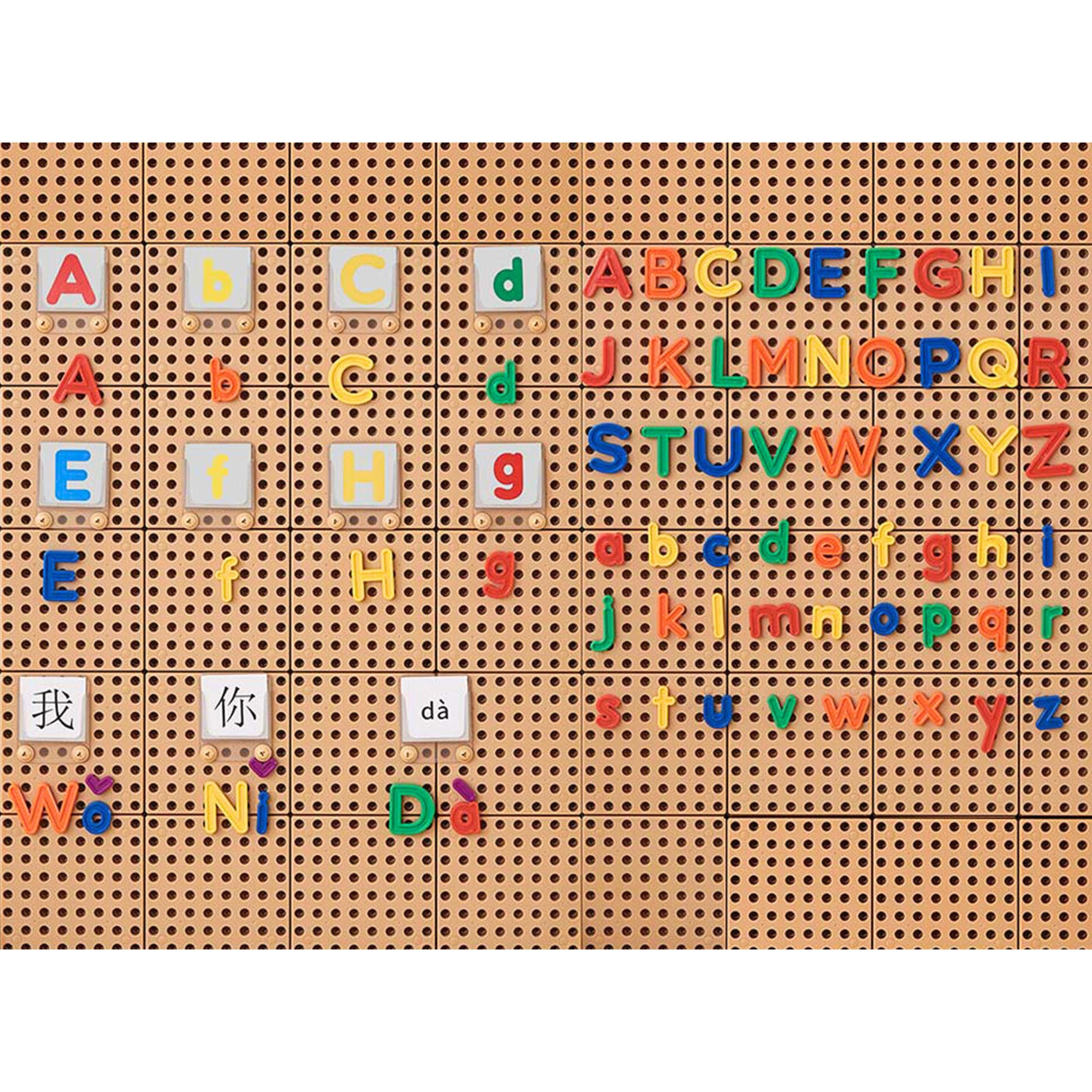 MASTERKIDZ Alphabet Letter Set (Capital and Small) for STEM Wall Panels 122 pcs. - Slika 6