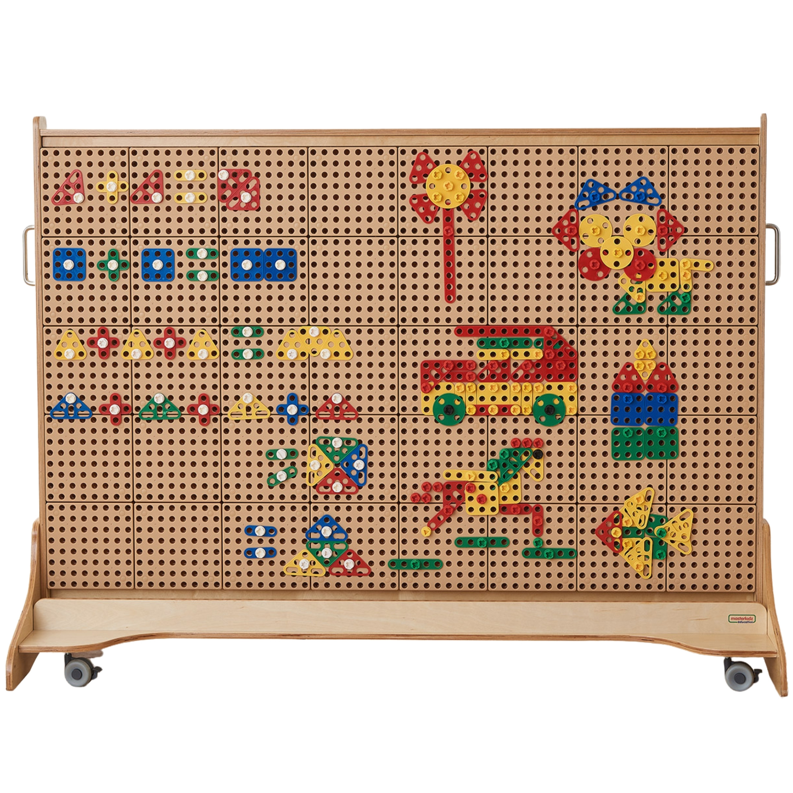 MASTERKIDZ Set of Geometric Shapes Blocks for STEM Wall Panels 260 pcs. - Slika 6