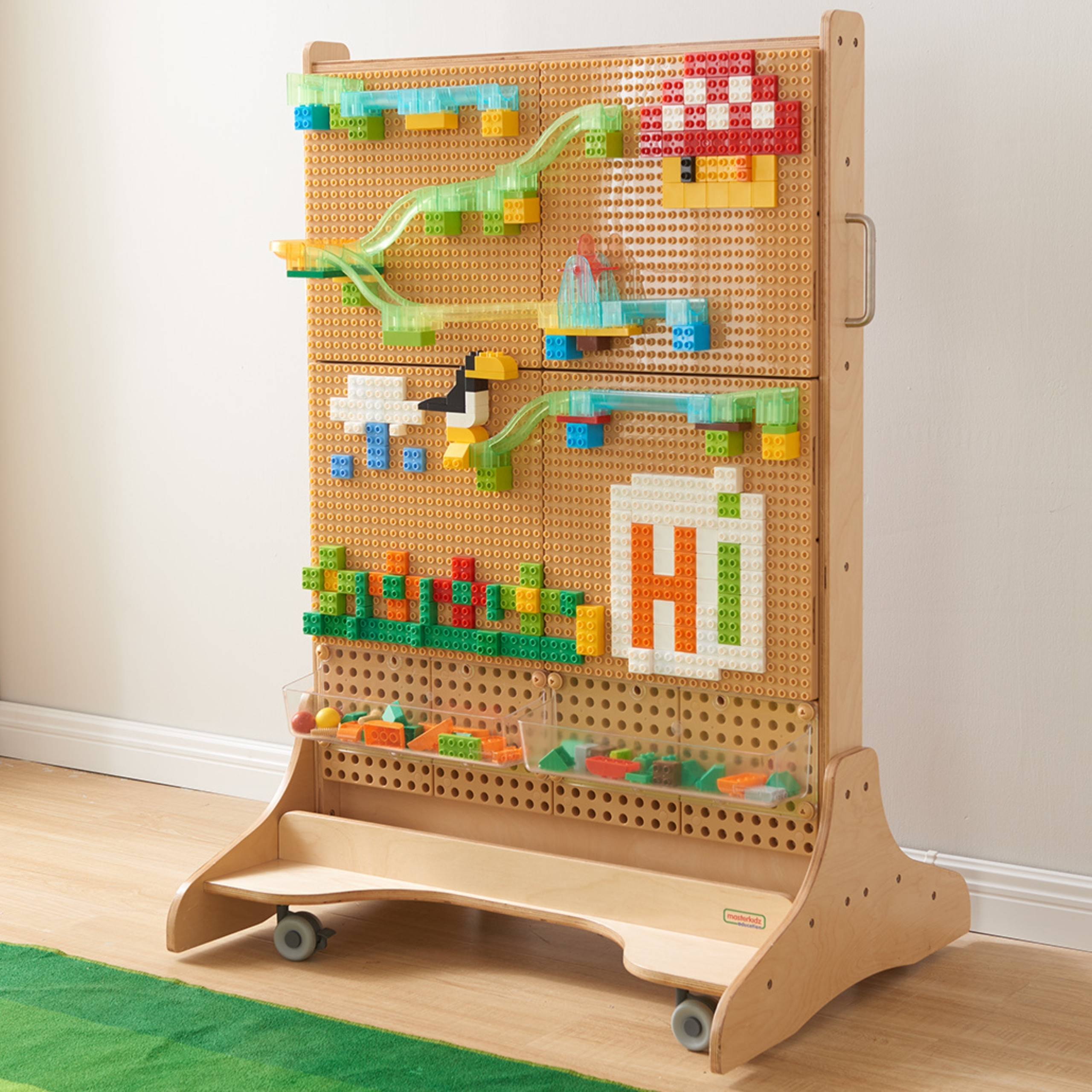 MASTERKIDZ Set of 4 Panel Overlays for Building with Small Blocks - Slika 3