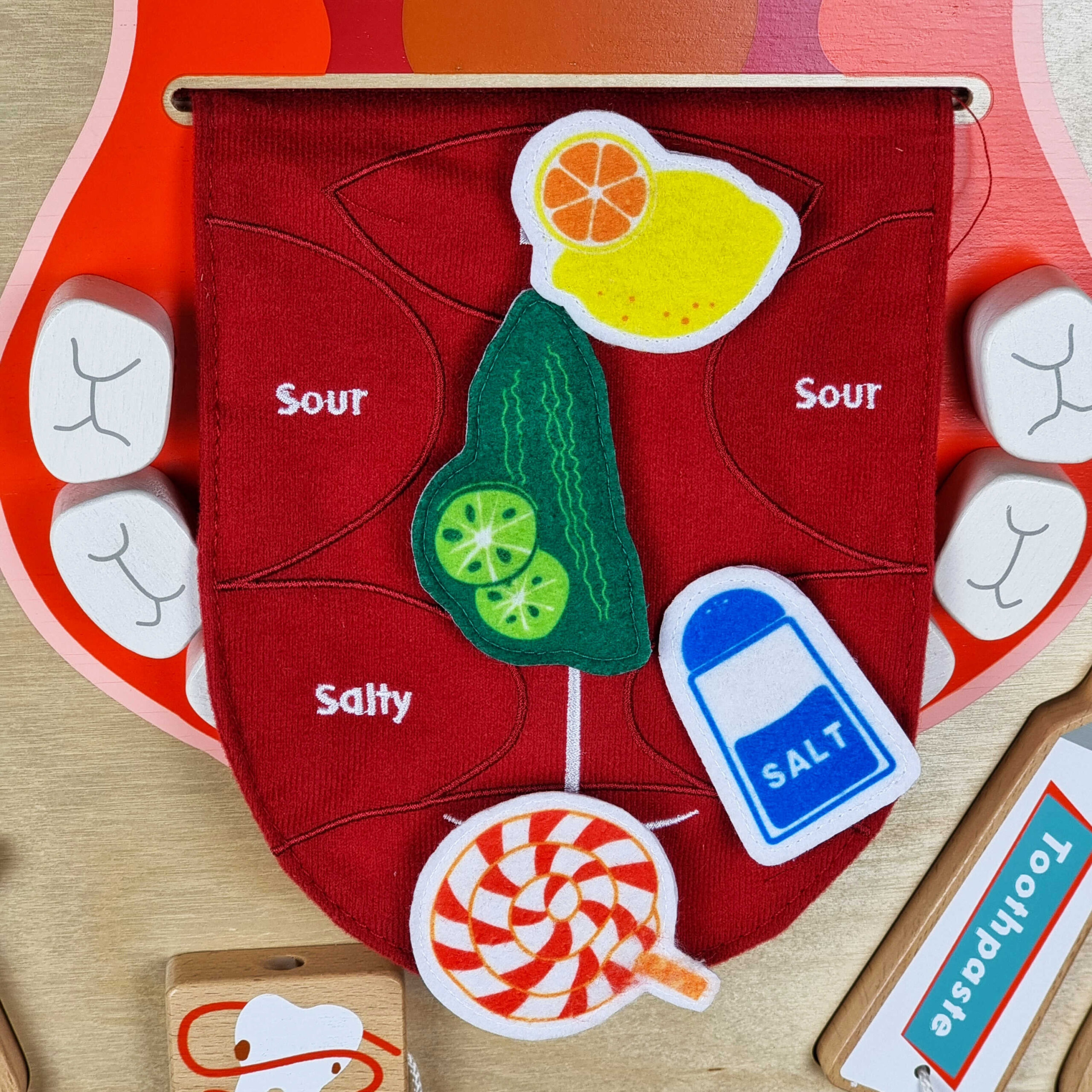 MASTERKIDZ Oral Hygiene Flex Montessori Wall senzorna ploča - Slika 4