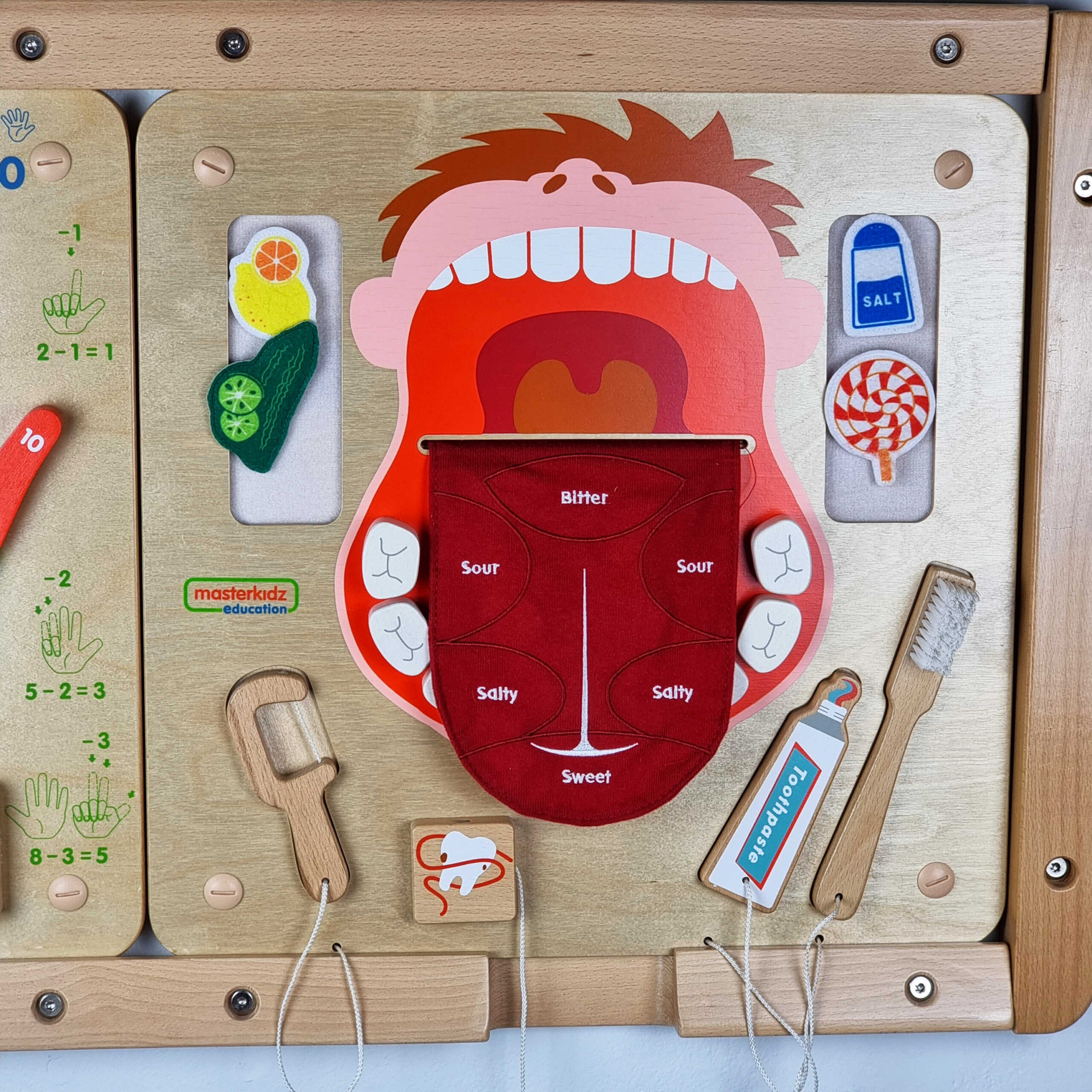MASTERKIDZ Oral Hygiene Flex Montessori Wall senzorna ploča - Slika 6