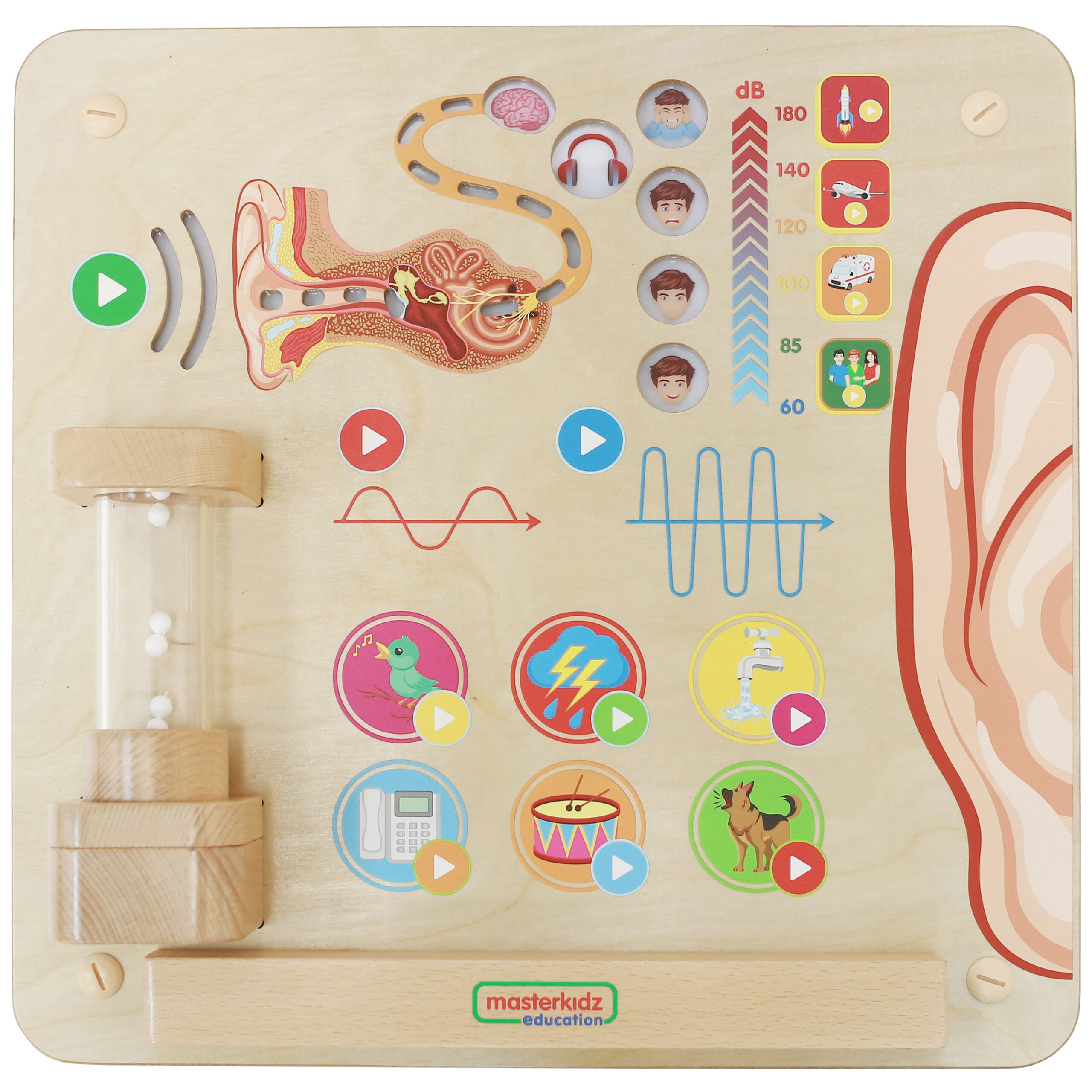 MASTERKIDZ Montessori Hearing edukativna ploča - Slika 5